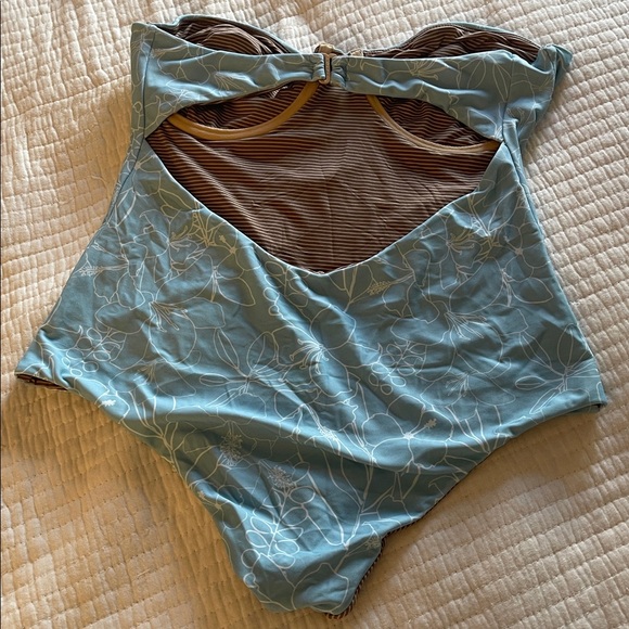 Acacia Swimwear Blue Floral One Piece - Picture 2 of 2